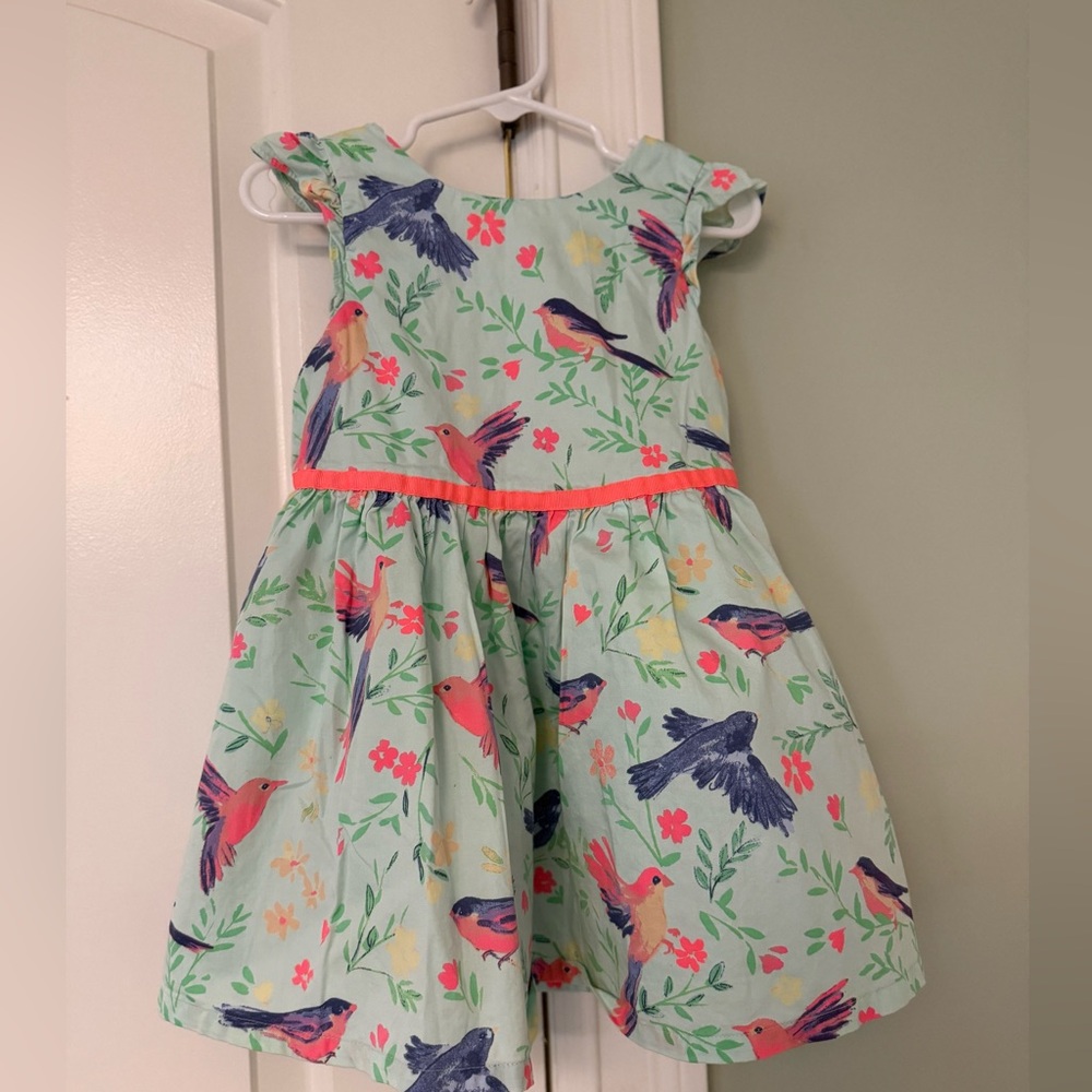 Cherokee Floral Bird Print Kids Dress